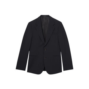 REISS Promise Wool-Blend Single-Breasted Suit Blazer in Navy